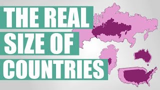 The Real Size Of Countries [upl. by Nomma]