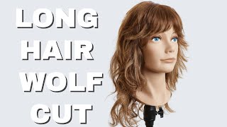 WOLF CUT TUTORIAL FOR LONG HAIR [upl. by Atirehs901]