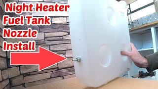 How To Fit Diesel Heater Fuel Tank Nozzle Quick amp Easy [upl. by Redmer]