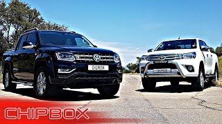 Toyota Hilux 28 GD6 Stock vs Amarok 30 V6 CHIPBOX® [upl. by Inus]