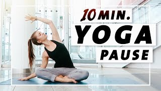 Yoga Flow Anfänger und Mittelstufe  10 Minuten Entspannung Dehnung amp Kraft [upl. by Sayre890]