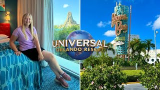 We Stay At Cabana Bay Beach Resort  FULL Tour amp Volcano View Room  Universal Orlando [upl. by Neu]