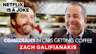 Zach Galifianakis Tricked Jerry Seinfeld Into Doing Between Two Ferns  Netflix Is A Joke [upl. by Odlamur]