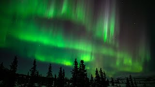 Northern Lights Night Amazing Alaska Aurora Borealis Mesmerizing Corona 4K UHD TimeLapse [upl. by Schweitzer596]