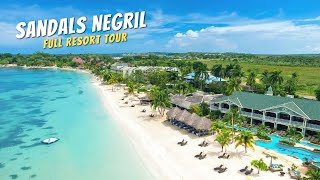 Sandals Negril Jamaica  Full Resort Walkthrough Tour amp Review 4K  All Public Spaces  2021 [upl. by Nwahsud235]