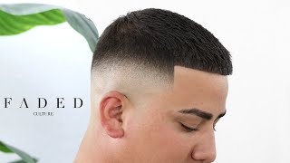 BARBER TUTORIAL  EASY MID FADE STEPS [upl. by Enilkcaj]