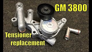 How to replace a belt tensioner on GM 38 3800 1995 to 2005 EP 88 accessories [upl. by Aisatsana]