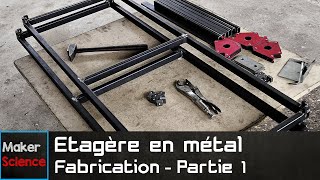 Étagère en métal  Fabrication Partie 1  structure [upl. by Aicirtac]