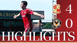 Extended Highlights Swindon Town vs Newport County [upl. by Aelrac479]