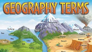 Important Geographical Terms Features Landforms Of Earth [upl. by Ilyssa305]