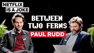 Paul Rudd Between Two Ferns with Zach Galifianakis  Netflix Is A Joke [upl. by Galven]