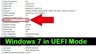 How to Install Windows 7 in UEFI Mode Complete Tutorial [upl. by Lipson]