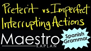 Preterit vs Imperfect Interrupting Actions [upl. by Ednutey397]