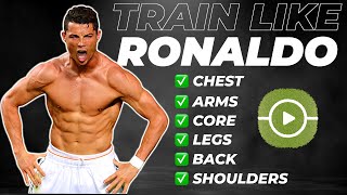 TRAINING LIKE CRISTIANO RONALDO  Full WorkoutStrength Routine [upl. by Ailemaj]