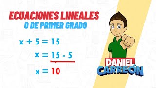 ECUACIONES LINEALES Super facil para principiantes [upl. by Jules624]