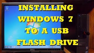 How to Install Windows 7 to a USB Flash Drive [upl. by Ailee818]