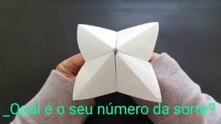 COMO FAZER ORIGAMI DA SORTE [upl. by Richards575]