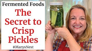 How to Make CRISP Lacto Fermented Pickles  A Probiotic Rich Food [upl. by Ardnasyl]