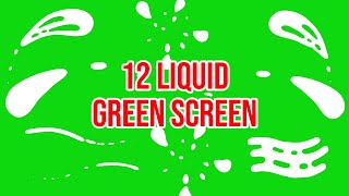 Top 12  Green Screen Liquid Shape  by Green Pedia [upl. by Ledeen]