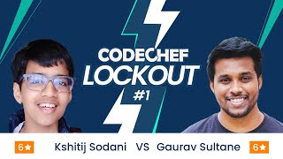 CodeChef LockOut  1  1v1 Coding Contest  Kshitij vs Gaurav  CodeChef [upl. by Crelin388]