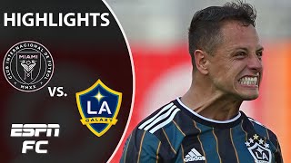 Chicharito outduels Gonzalo Higuain as LA Galaxy wins thriller in Miami  ESPN FC MLS Highlights [upl. by Joellyn746]