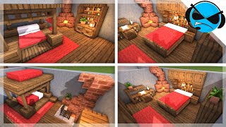 Minecraft 5 Medieval Bedroom Designs Ideas For 114 [upl. by Kappel]