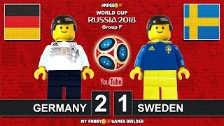 Germany vs Sweden 21 • World Cup 2018 • All Goals Deutschland Schweden Highlights Lego Football [upl. by Nnaael]