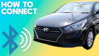 2018 Hyundai Accent  How to Connect Bluetooth [upl. by Elik]