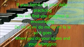 scales and arpeggios lyrics [upl. by Anekam]