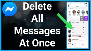 How To Delete All Messenger Messages At Once [upl. by Corrianne]