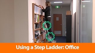 Office Using A Step Ladder  Manual Handling Training Video [upl. by Carita724]