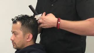 Men’s perm tutorial  how to perm [upl. by Nelag]