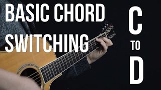 Chord Switching Practice  C to D [upl. by Akirret665]