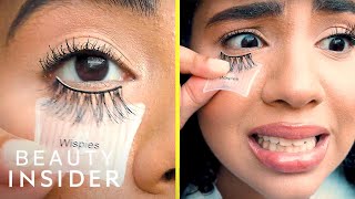 SelfAdhering False Lashes Are Perfect For Beginners [upl. by Abbottson]