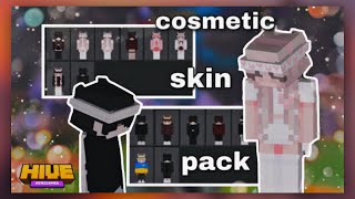 Cosmetic skin pack Works on Hive  MCBE 118 [upl. by Amberly64]