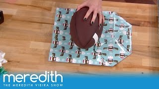 How To Wrap Oddly Shaped Gifts  The Meredith Vieira Show [upl. by Harlie]