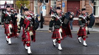 Bagpipes And Drums Of The Royal Regiment Scotland [upl. by Eidson]