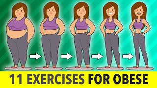 11 Exercises For Obese Beginners At Home [upl. by Dnaltruoc]