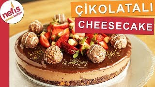 Püf Noktaları ile Tam Ölçülü Çikolatalı Cheesecake  FIRINSIZ [upl. by Luhar800]