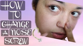 How To Change A Nose Screw Tutorial [upl. by Demetri]