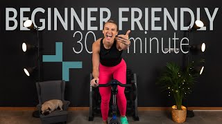 Friendliest Beginner Rhythm Indoor Cycling Class  30 minute [upl. by Royo74]