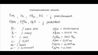 Przeliczanie jednostek  ćwiczenia [upl. by Elstan]