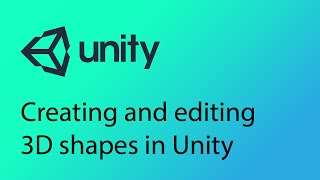 Unity Tutorial 2  Creating objects in Unity [upl. by Wilt]