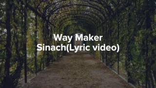 Sinach  Way Maker with lyrics Gospel [upl. by Hachmann]