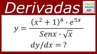 DERIVACIÓN LOGARÍTMICA  Ejercicio 2 [upl. by Strang]