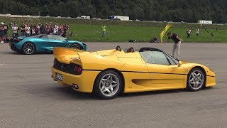 Ferrari F50 vs Mclaren 720s Spider [upl. by Akenaj275]