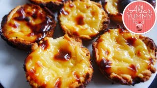 Pasteis de Nata Recipe  Portuguese Custard Tarts [upl. by Alejandrina]