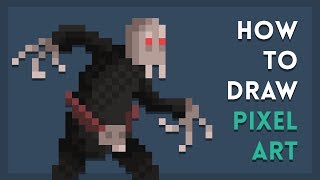 How To Draw Pixel Art  Tutorial [upl. by Ecirtap302]