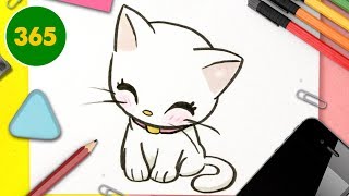 Comment dessiner un chat kawaii 🔥 apprendre à dessiner 🔥Comment dessiner Kawaii facile [upl. by Kauffman]