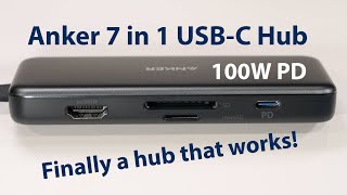 Anker 7 in 1 USB Hub with 100W PD [upl. by Otrebilif]